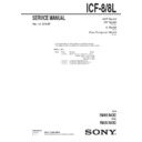 icf-8, icf-8l service manual