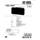 Sony ICF-880L Service Manual