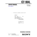 icf-904l service manual