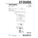 icf-b08, icf-b88 service manual