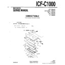 Sony ICF-C1000 (serv.man4) Service Manual