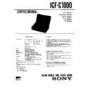 Sony ICF-C1000 Service Manual