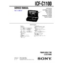 Sony ICF-C1100, ICF-C2500 (serv.man2) Service Manual