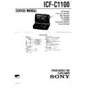 Sony ICF-C1100, ICF-C2500 Service Manual