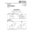 Sony ICF-C121 (serv.man2) Service Manual