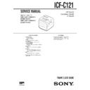 Sony ICF-C121 Service Manual