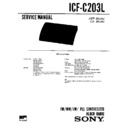 Sony ICF-C203L Service Manual