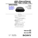 Sony ICF-C211, ICF-C211L Service Manual
