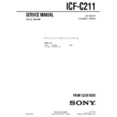 Sony ICF-C211 Service Manual