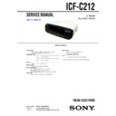 Sony ICF-C212 (serv.man2) Service Manual