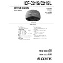 icf-c215, icf-c215l service manual