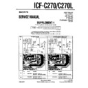 Sony ICF-C270, ICF-C270L (serv.man2) Service Manual