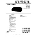 Sony ICF-C270, ICF-C270L Service Manual