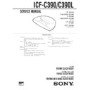 icf-c390, icf-c390l service manual