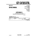 Sony ICF-C470, ICF-C470L (serv.man2) Service Manual