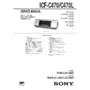 icf-c470, icf-c470l service manual