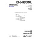 Sony ICF-C490, ICF-C490L Service Manual