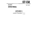 Sony ICF-C50 (serv.man3) Service Manual