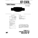 Sony ICF-C503L Service Manual