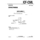 Sony ICF-C50L (serv.man3) Service Manual
