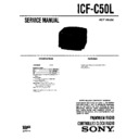 Sony ICF-C50L Service Manual