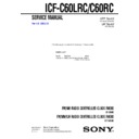 icf-c60lrc, icf-c60rc service manual