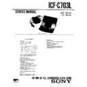 Sony ICF-C703L Service Manual