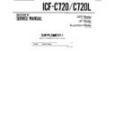 Sony ICF-C720, ICF-C720L (serv.man2) Service Manual