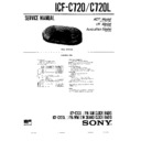 Sony ICF-C720, ICF-C720L Service Manual