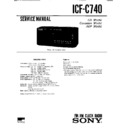 Sony ICF-C740 (serv.man2) Service Manual