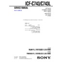 icf-c743, icf-c743l service manual