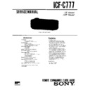 icf-c777 service manual