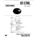 Sony ICF-C790L Service Manual