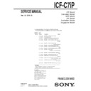 icf-c7ip service manual