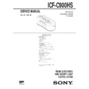 icf-c900hs service manual