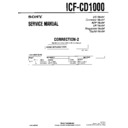 Sony ICF-CD1000 (serv.man9) Service Manual