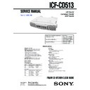 Sony ICF-CD513 Service Manual