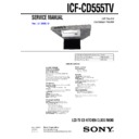 icf-cd555tv service manual