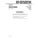 Sony ICF-CD73, ICF-CD73V (serv.man2) Service Manual