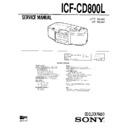 Sony ICF-CD800L Service Manual