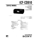 Sony ICF-CD810 (serv.man2) Service Manual
