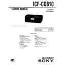 icf-cd810 service manual