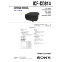 icf-cd814 service manual