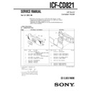 Sony ICF-CD821 Service Manual