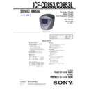 icf-cd853, icf-cd853l service manual