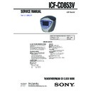Sony ICF-CD853V Service Manual