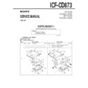 Sony ICF-CD873 (serv.man2) Service Manual