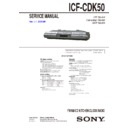 icf-cdk50 service manual