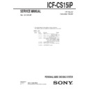 icf-cs15ip service manual