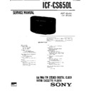 Sony ICF-CS650L Service Manual